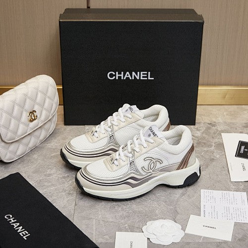 Chanel CC Logo Retro Runner Sneakers