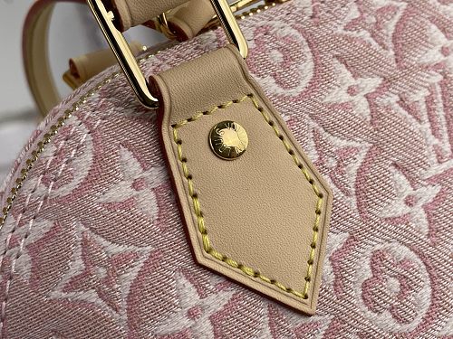 Louis Vuitton Alma BB Monogram Emblème Rose Ruban Jacquard
