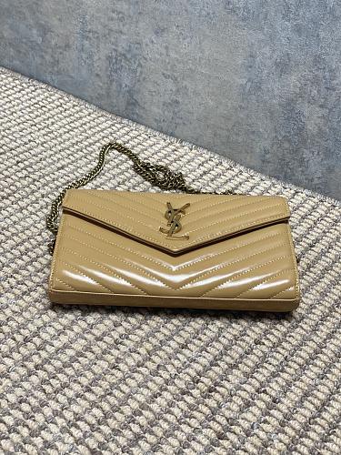 Saint Laurent (YSL) Monogram Wallet on Chain