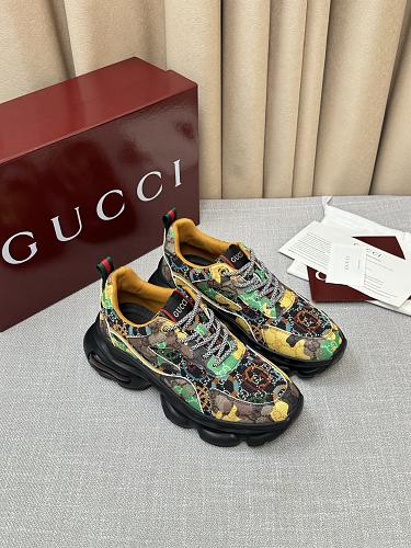 Gucci Multicolor Tapestry Print Chunky Platform Sneakers