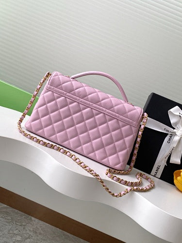 Chanel Light Pink Quilted Flap Bag