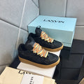 Lanvin Curb Sneakers in a Black & Gum colorway