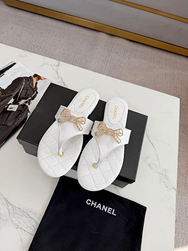 Chanel Quilted Thong Sandals
