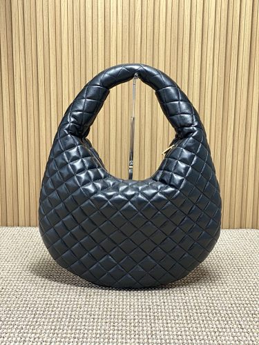 Saint Laurent (YSL) Black Quilted Icare-Style Hobo Bag