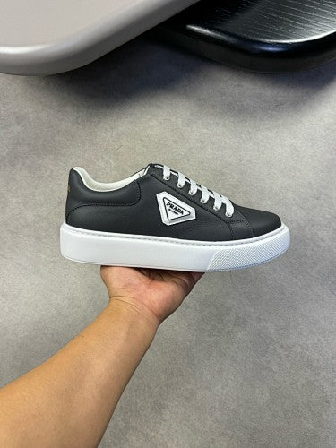 Prada Downtown Leather Platform Sneakers