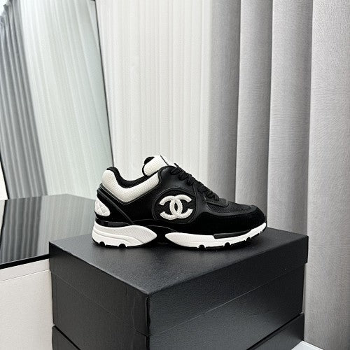 Chanel CC Mesh & Suede Chunky Sneakers