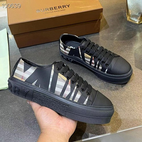 Burberry Vintage Check Low-Top Platform Sneakers
