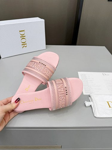 Dior Dway Heeled Slide Sandals