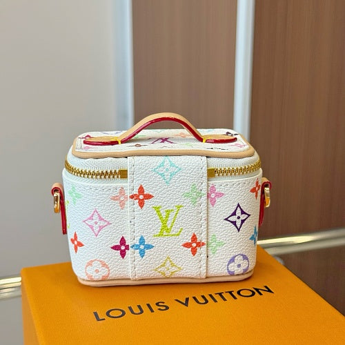Louis Vuitton Nice Nano White Monogram Multicolor Canvas