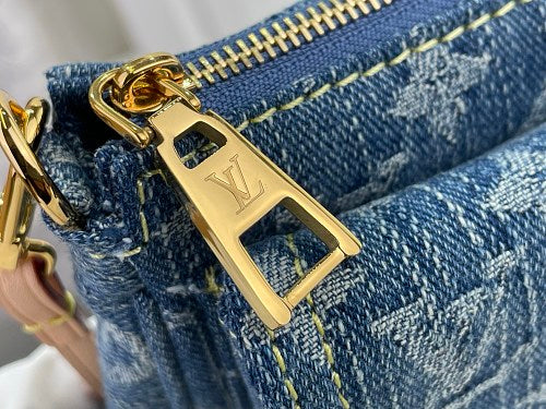 Louis Vuitton Monogram Denim Baggy PM Shoulder Bag