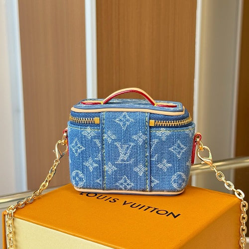 Louis Vuitton Nice Nano Blue Monogram Denim