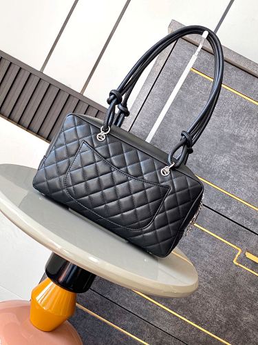 Chanel Cambon Ligne Large Tote in Black & White