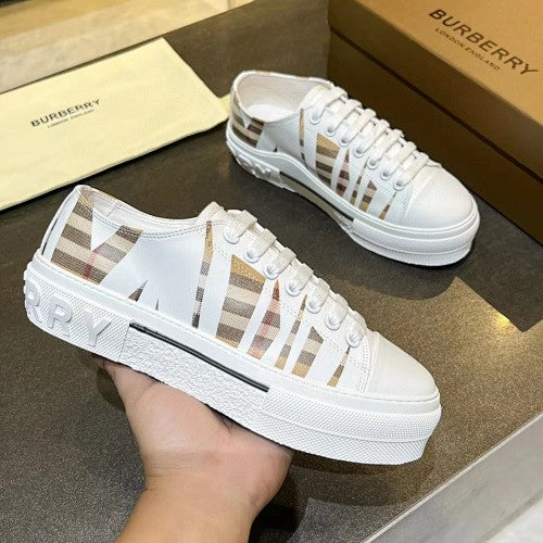 Burberry Vintage Check Low-Top Platform Sneakers