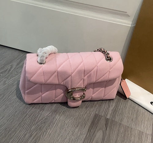 Coach Pink Quilted Tabby Shoulder Bag