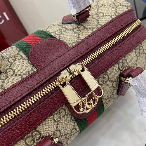 Gucci Ophidia GG Supreme Medium Boston / Top Handle Bag