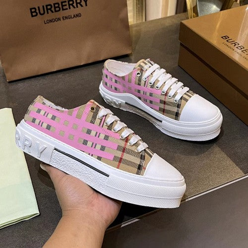 Burberry Vintage Check Low-Top Platform Sneakers