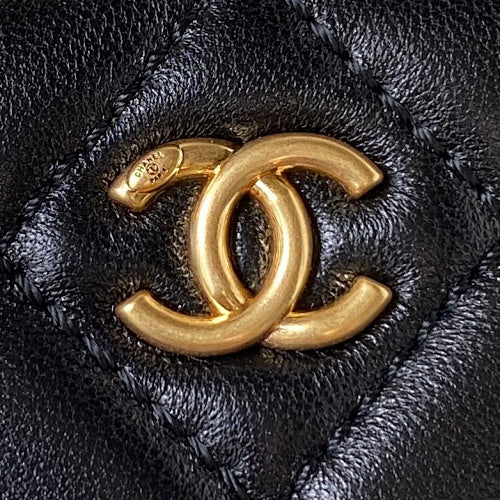 Chanel Black Quilted Mini Vanity Case