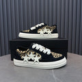 Amiri Skel Top Low Leopard-Print Sneakers