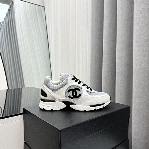 Chanel CC Mesh & Suede Chunky Sneakers
