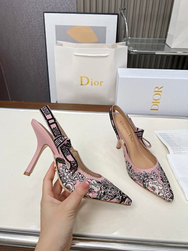 Dior J’Adior Embroidered Slingback Pumps