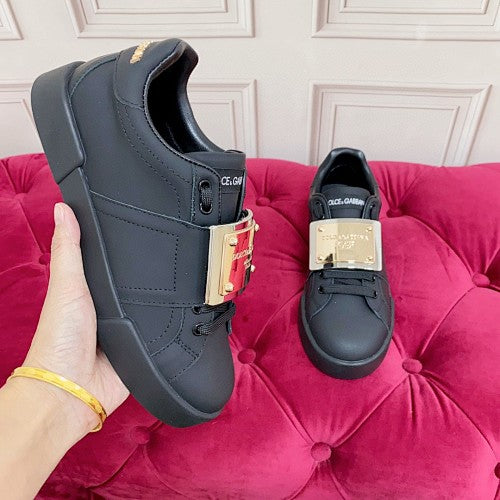 Dolce & Gabbana Portofino / Daymaster-style Logo Plaque Sneakers