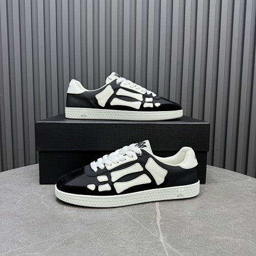 Louis Vuitton black-and-white LV Monogram low-top sneakers
