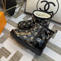 Louis Vuitton Monogram Fur-Lined Transparent Ankle Boots