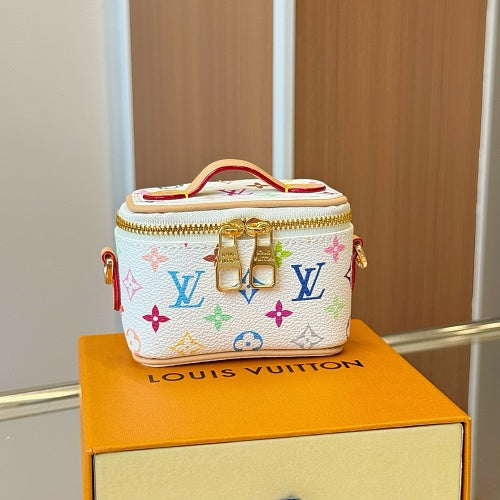 Louis Vuitton Nice Nano White Monogram Multicolor Canvas