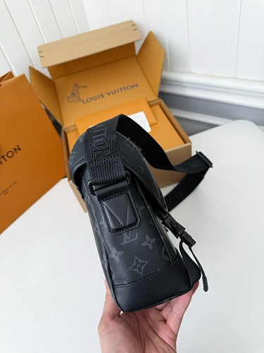 Louis Vuitton Utility Crossbody Monogram Eclipse Canvas