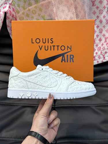 Louis Vuitton x Nike Air Force 1 Low “Triple White” Monogram sneakers