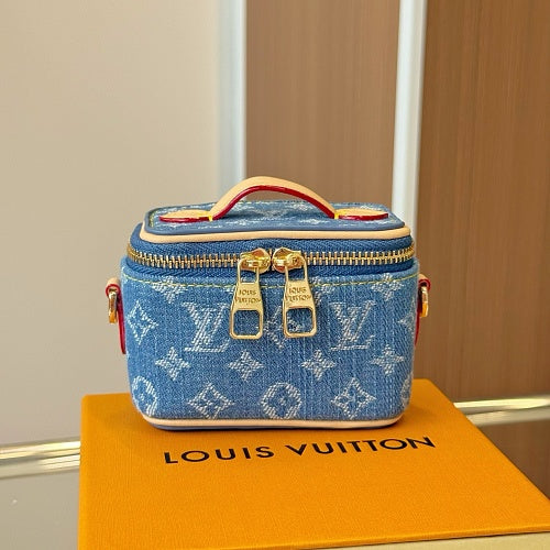 Louis Vuitton Nice Nano Blue Monogram Denim