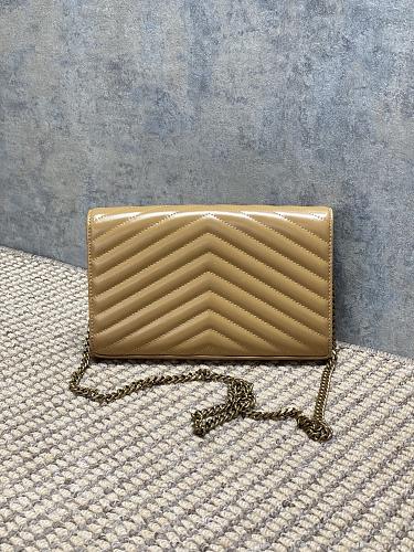 Saint Laurent (YSL) Monogram Wallet on Chain