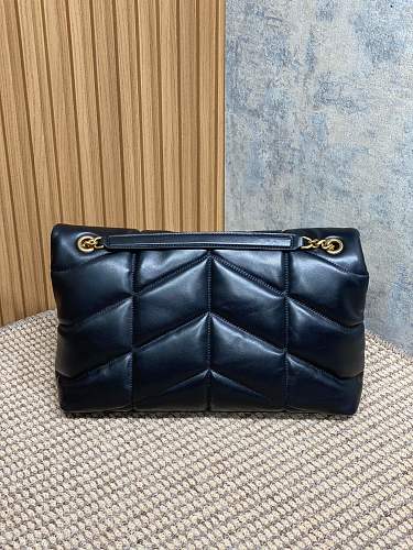 Saint Laurent (YSL) Black Puffer Shoulder Bag