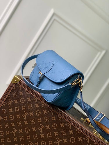 Louis Vuitton Diane Monogram Empreinte Leather in the Blue Jean