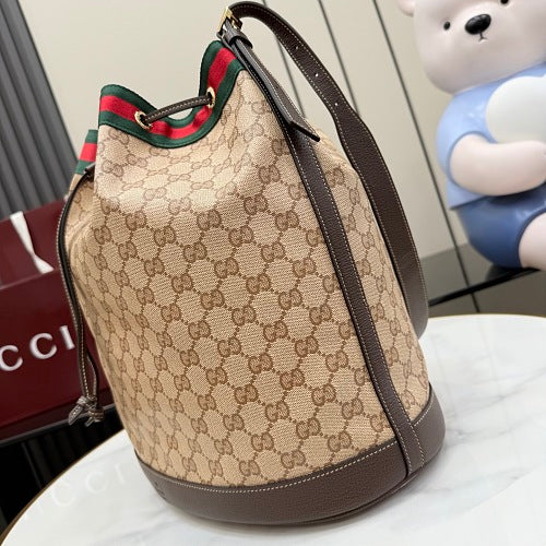 Gucci Ophidia GG Supreme Bucket Bag