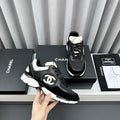 Chanel CC Mesh & Suede Chunky Sneakers