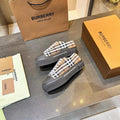 Burberry Check Low-Top Platform Sneakers