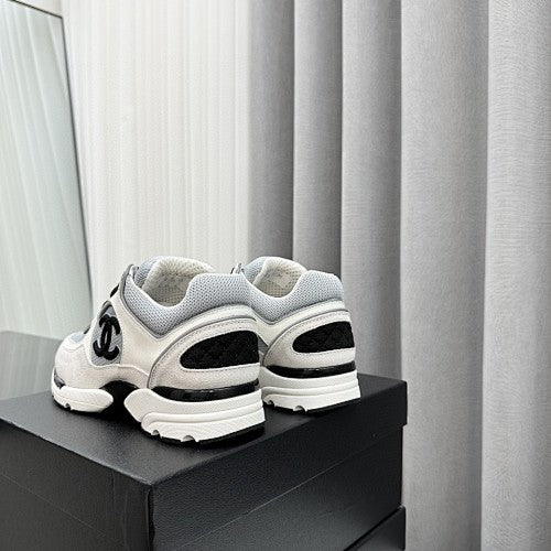 Chanel CC Mesh & Suede Chunky Sneakers