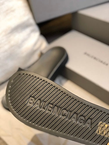 Balenciaga Logo Pool Slide Sandals