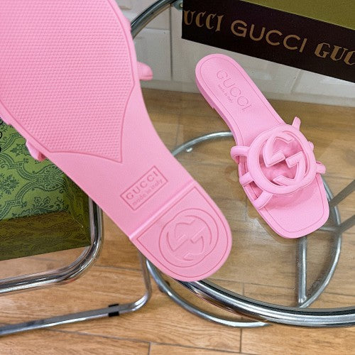 Gucci Interlocking G Logo Slide Sandals