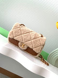Chanel Shearling Quilted Flap Bag