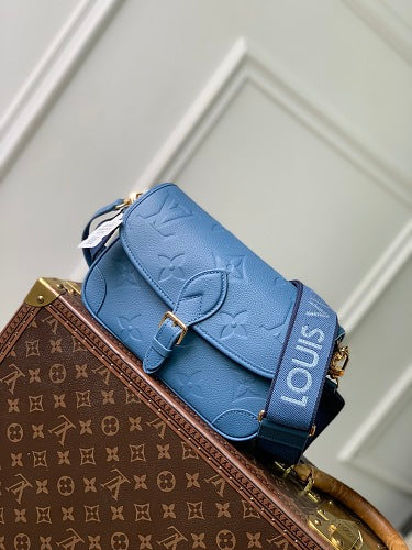 Louis Vuitton Diane Monogram Empreinte Leather in the Blue Jean