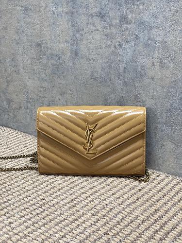 Saint Laurent (YSL) Monogram Wallet on Chain