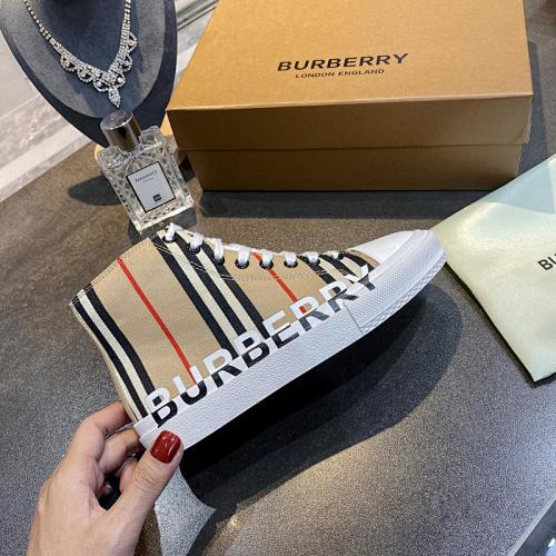 Burberry Vintage Check High-Top Sneakers