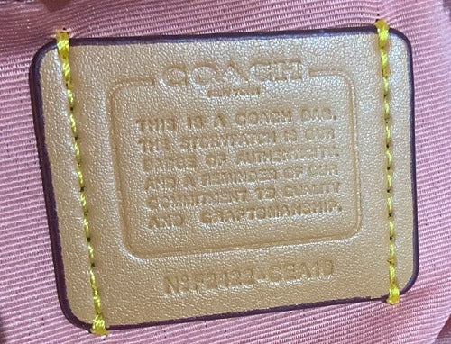 Coach Pink Signature Boston Satchel