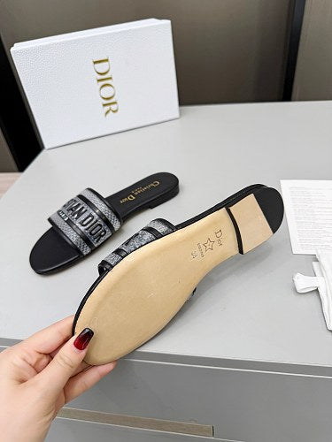 Dior Dway Heeled Slide Sandals