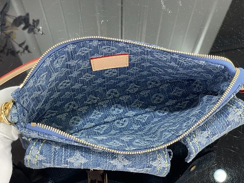 Louis Vuitton Monogram Denim Baggy PM Shoulder Bag