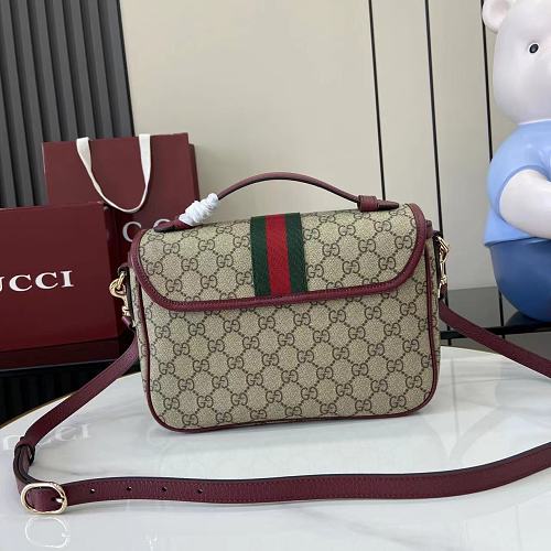 Gucci Ophidia GG Supreme Top-Handle Shoulder Bag