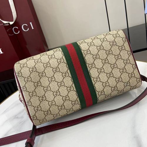Gucci Ophidia GG Supreme Medium Boston / Top Handle Bag