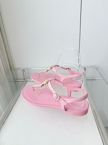 Chanel CC Thong Slingback Sandals